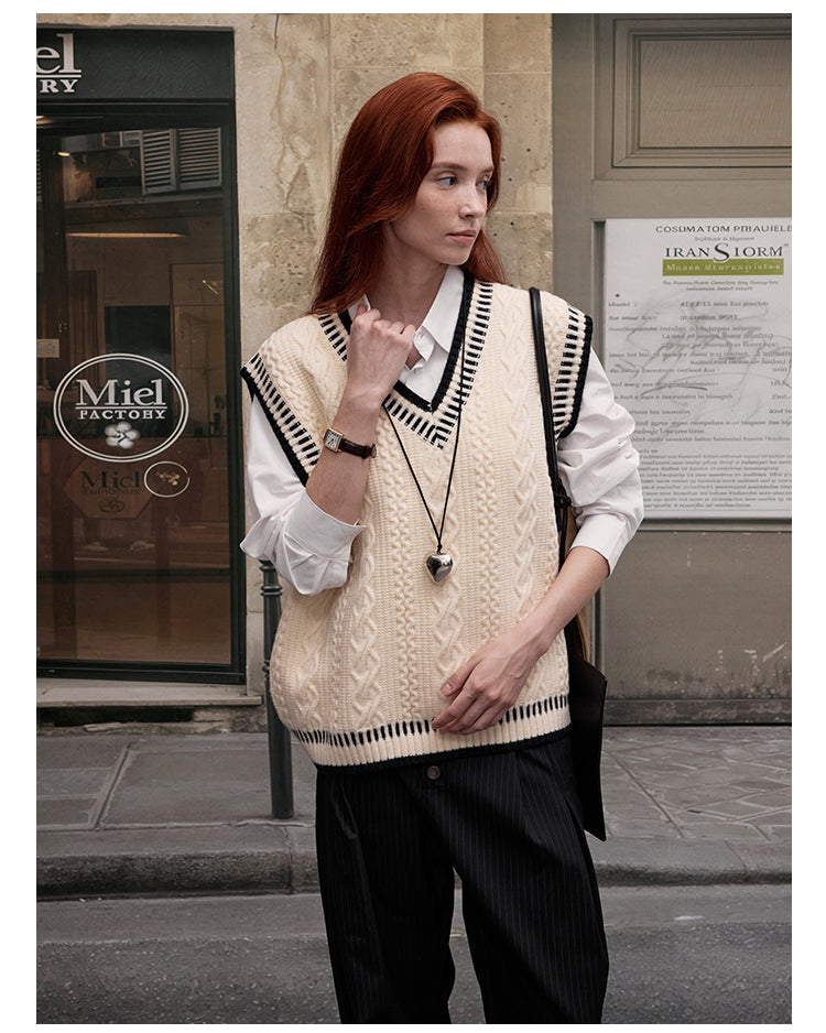 MADWITCH CABLE KNIT SWEATER #ZDY8177