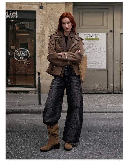 MADWITCH RELAXED CROP OUTERWEAR #630013