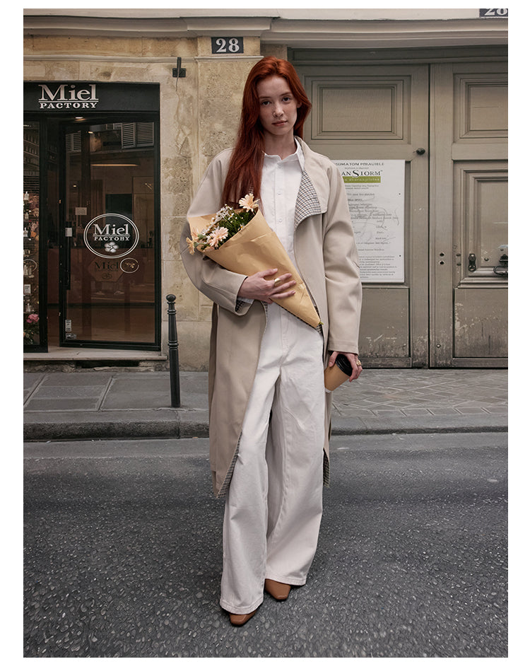 MADWITCH VINTAGE KNEE-LENGTH TRENCH #630028