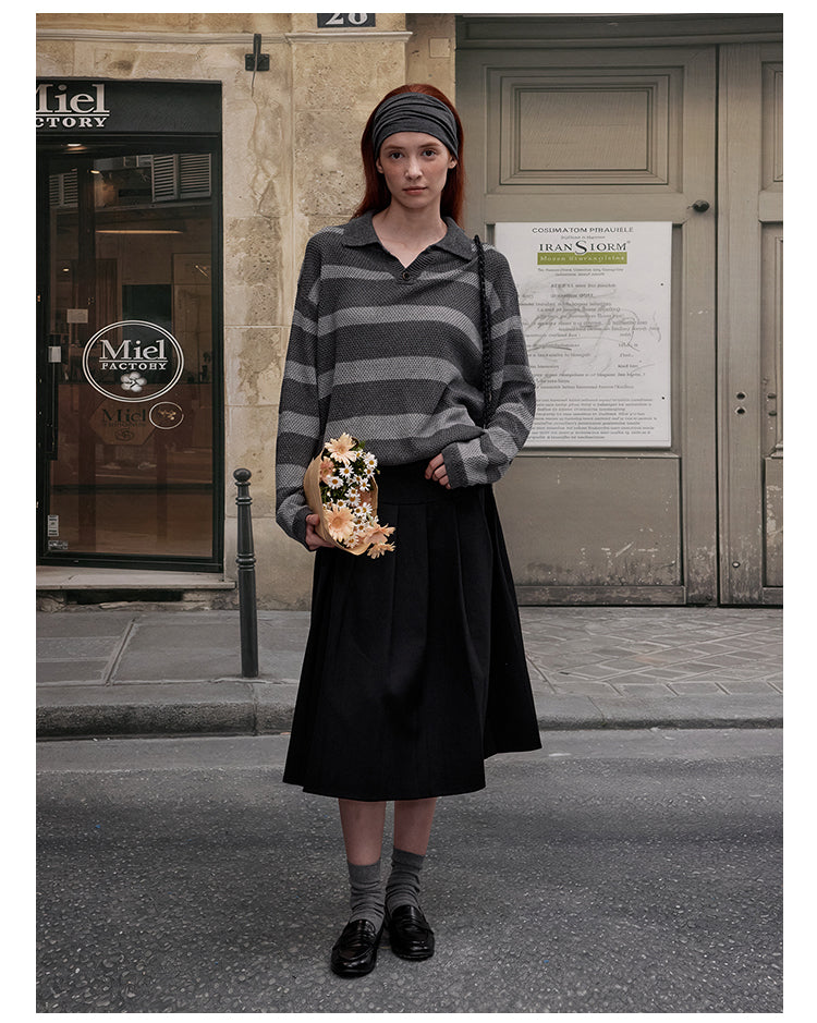 MADWITCH CONTRAST STRIPE LONG SLEEVE #68888