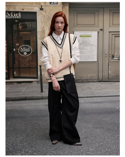 MADWITCH CABLE KNIT SWEATER #ZDY8177