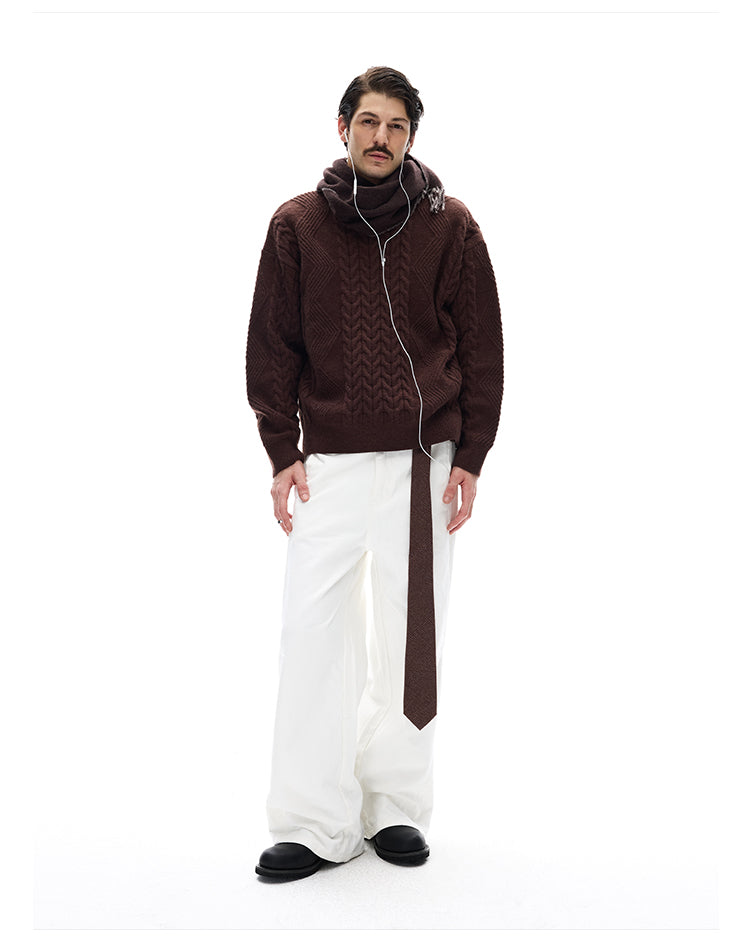 MADWITCH LOOSE CABLE SWEATER #MYO11