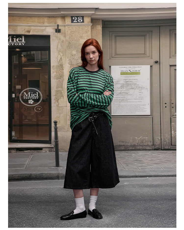 MADWITCH COLOR-BLOCK LINE TOP #G1826