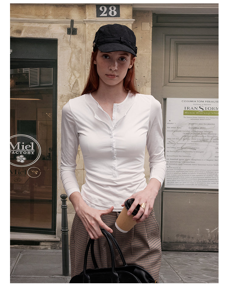 MADWITCH SHEER LAYERING LONG SLEEVE #L99744