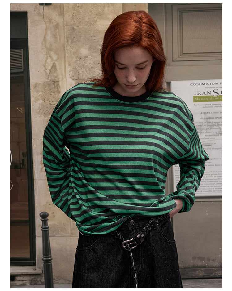 MADWITCH COLOR-BLOCK LINE TOP #G1826