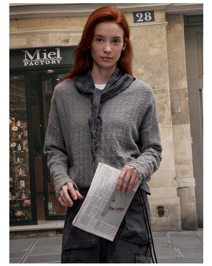 MADWITCH LACE KNIT SWEATER #JY82533