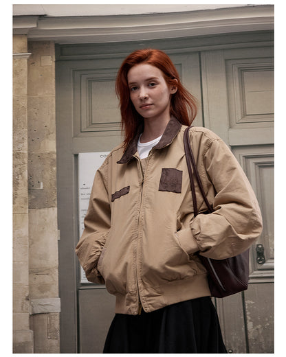 MADWITCH FAUX SUEDE WORKWEAR COAT #MD2562