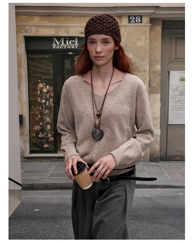 MADWITCH V-NECK KNIT SWEATER #51162