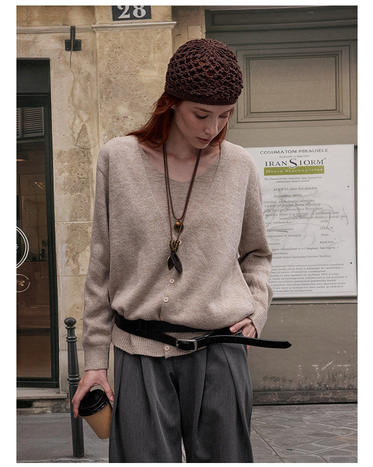 MADWITCH V-NECK KNIT SWEATER #51162