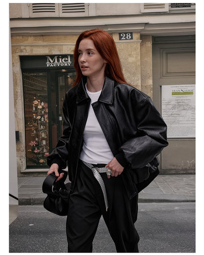 MADWITCH PU INSULATED LEATHER JACKET #AW25080