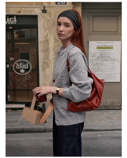 MADWITCH BUTTON FRONT KNIT SWEATER #AB1107