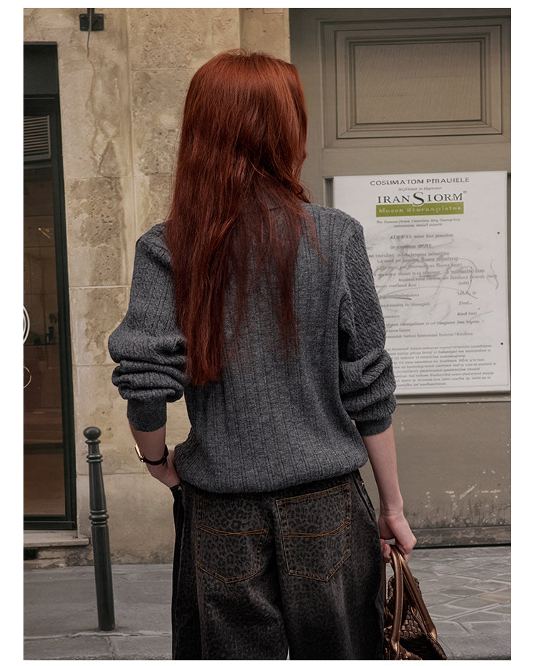 MADWITCH KNIT POLO SWEATER #C91