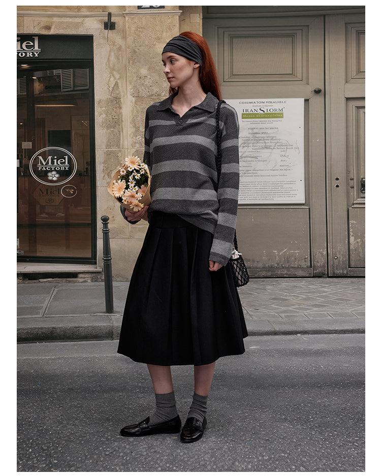 MADWITCH CONTRAST STRIPE LONG SLEEVE #68888