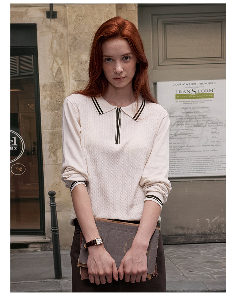 MADWITCH PREPPY CABLE KNIT #51132