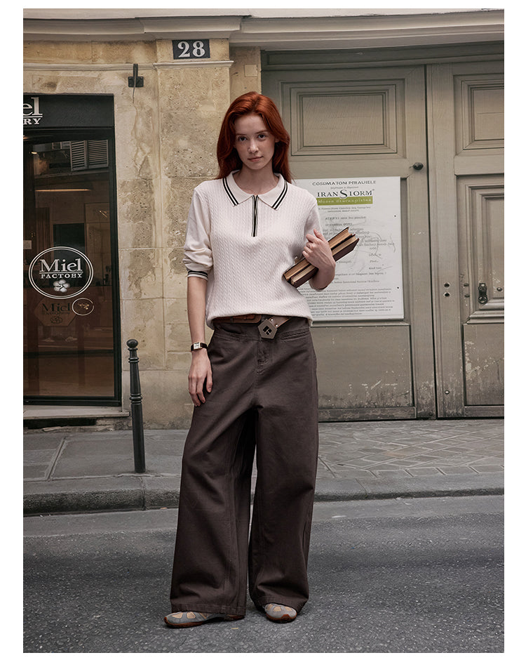 MADWITCH PREPPY CABLE KNIT #51132