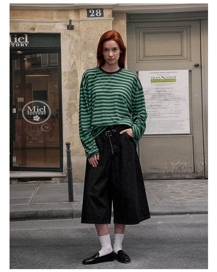 MADWITCH COLOR-BLOCK LINE TOP #G1826