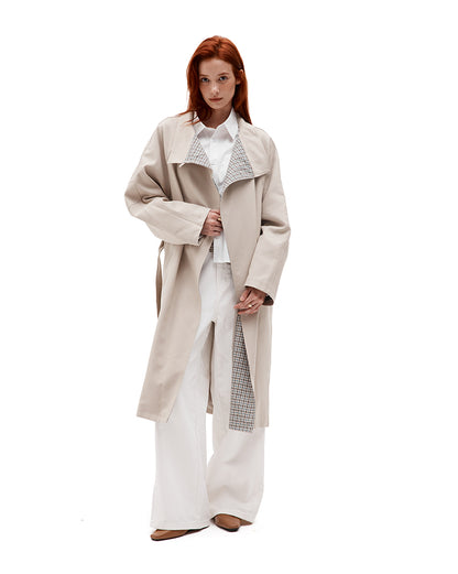 MADWITCH VINTAGE KNEE-LENGTH TRENCH #630028