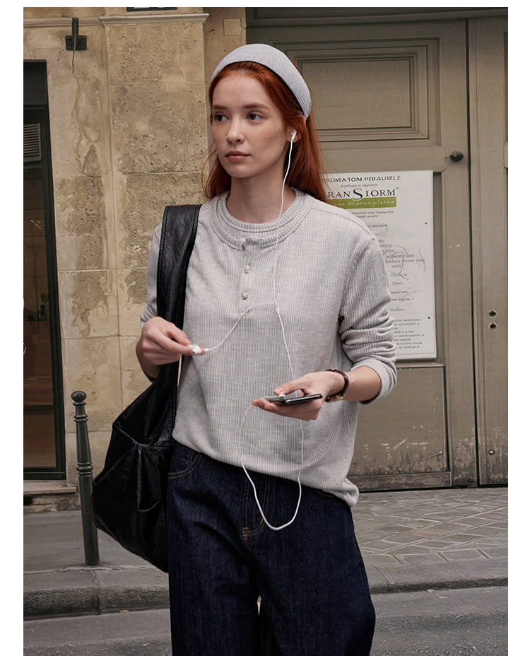 MADWITCH FAUX TWO-PIECE LAYERING TOP #880511