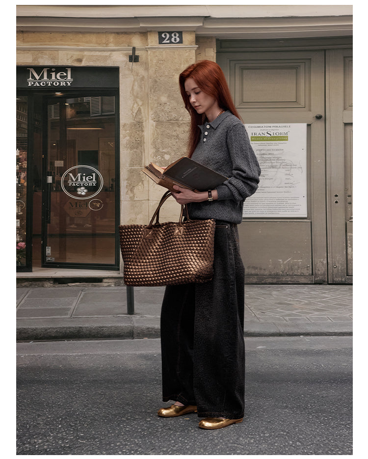 MADWITCH KNIT POLO SWEATER #C91