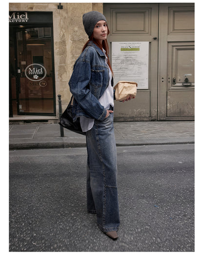 MADWITCH DISTRESSED DENIM JACKET #AB1086