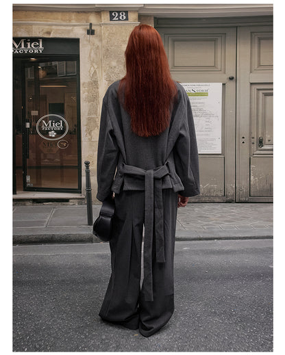 MADWITCH OLD MONEY WOOL COAT #2717