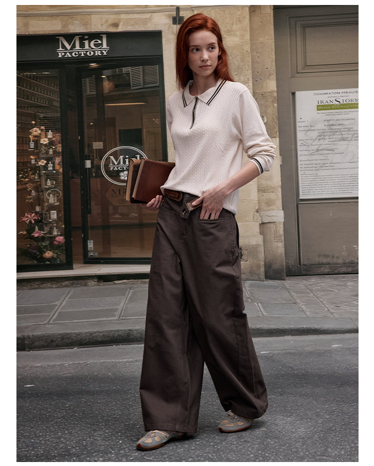 MADWITCH PREPPY CABLE KNIT #51132