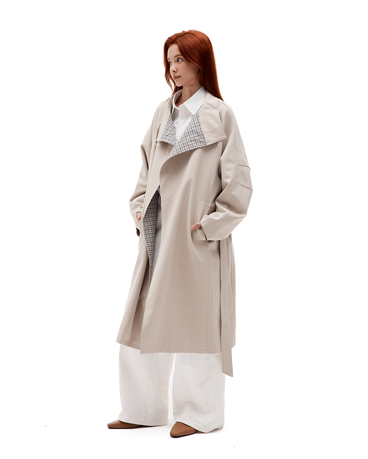 MADWITCH VINTAGE KNEE-LENGTH TRENCH #630028