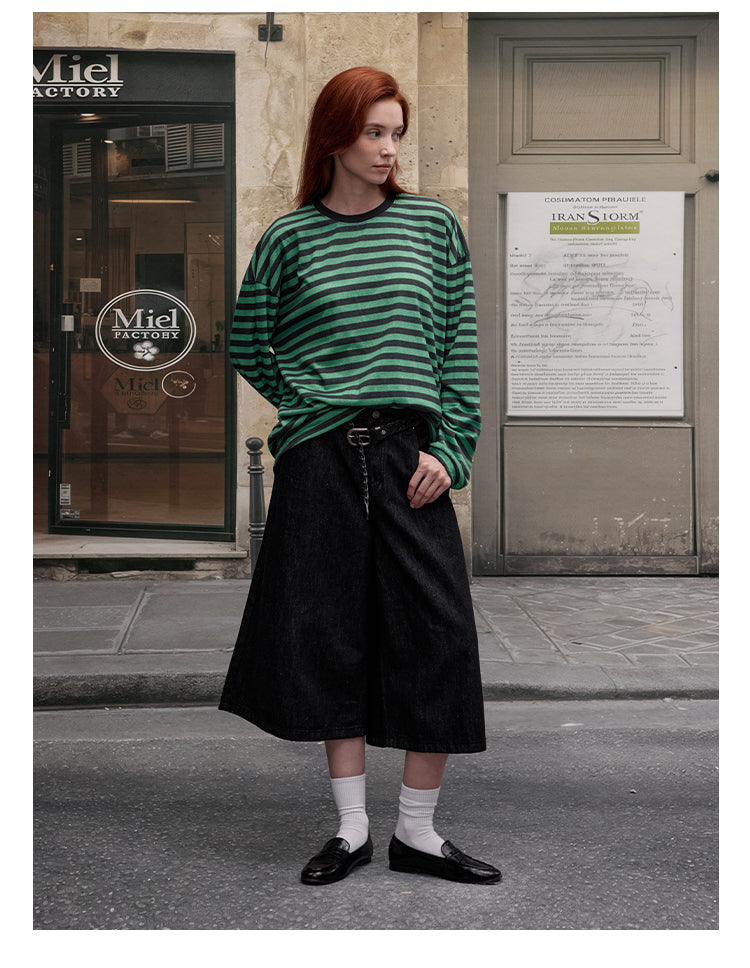 MADWITCH COLOR-BLOCK LINE TOP #G1826