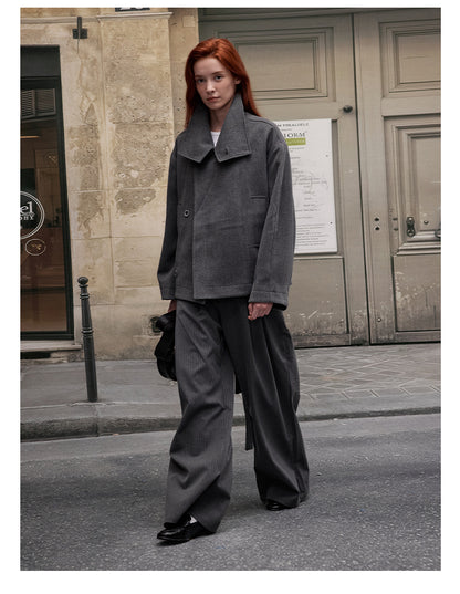 MADWITCH OLD MONEY WOOL COAT #2717