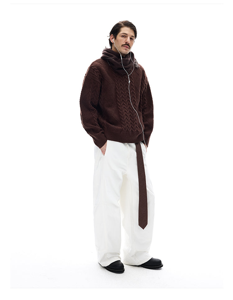 MADWITCH LOOSE CABLE SWEATER #MYO11