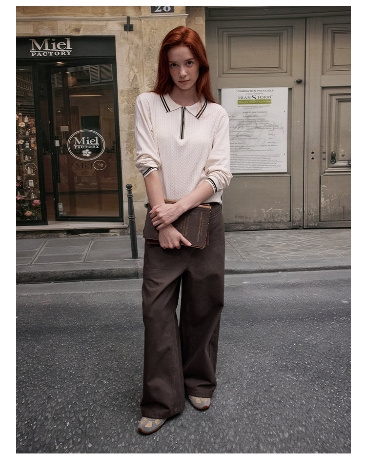 MADWITCH PREPPY CABLE KNIT #51132