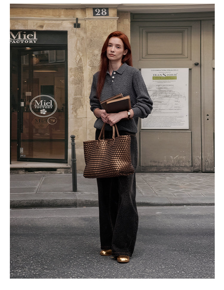 MADWITCH KNIT POLO SWEATER #C91