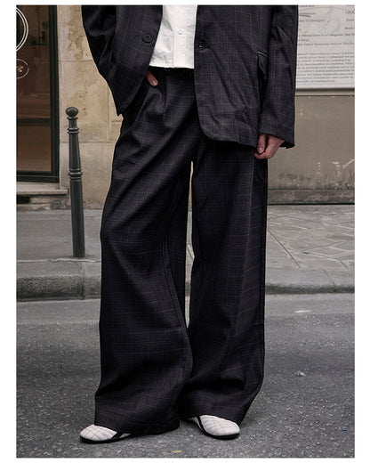 MADWITCH CASUAL PLAID BLAZER & PANTS #6372 #6381