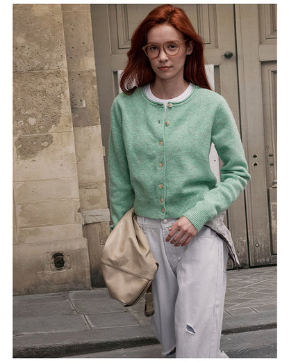 MADWITCH CREW NECK KNIT CARDIGAN #RM27