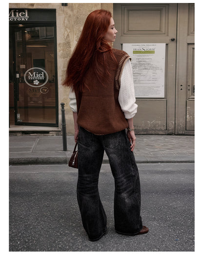 MADWITCH CABLE KNIT SWEATER #ZDY8177