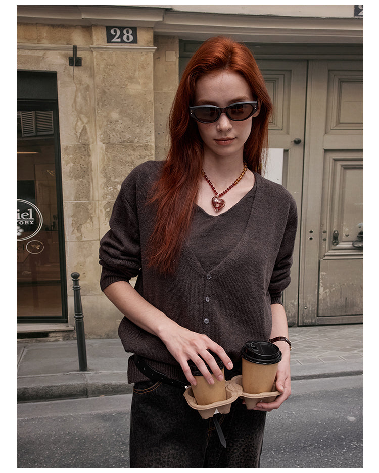 MADWITCH V-NECK KNIT SWEATER #51162