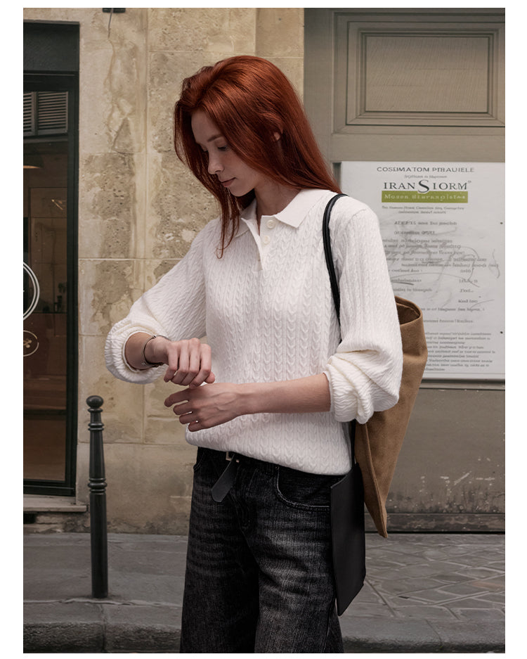 MADWITCH KNIT POLO SWEATER #C91