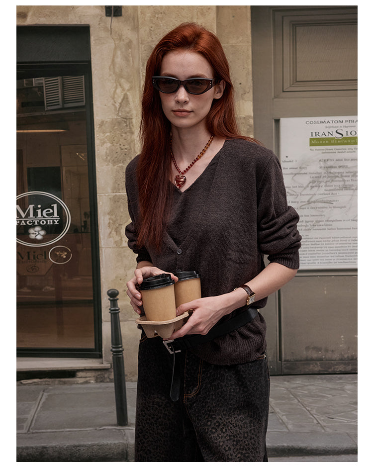 MADWITCH V-NECK KNIT SWEATER #51162