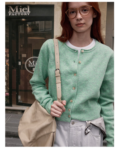 MADWITCH CREW NECK KNIT CARDIGAN #RM27