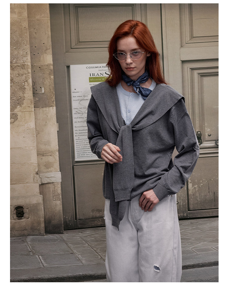 MADWITCH CAPE KNIT SWEATER #51157