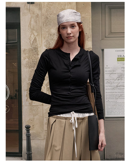 MADWITCH SHEER LAYERING LONG SLEEVE #L99744