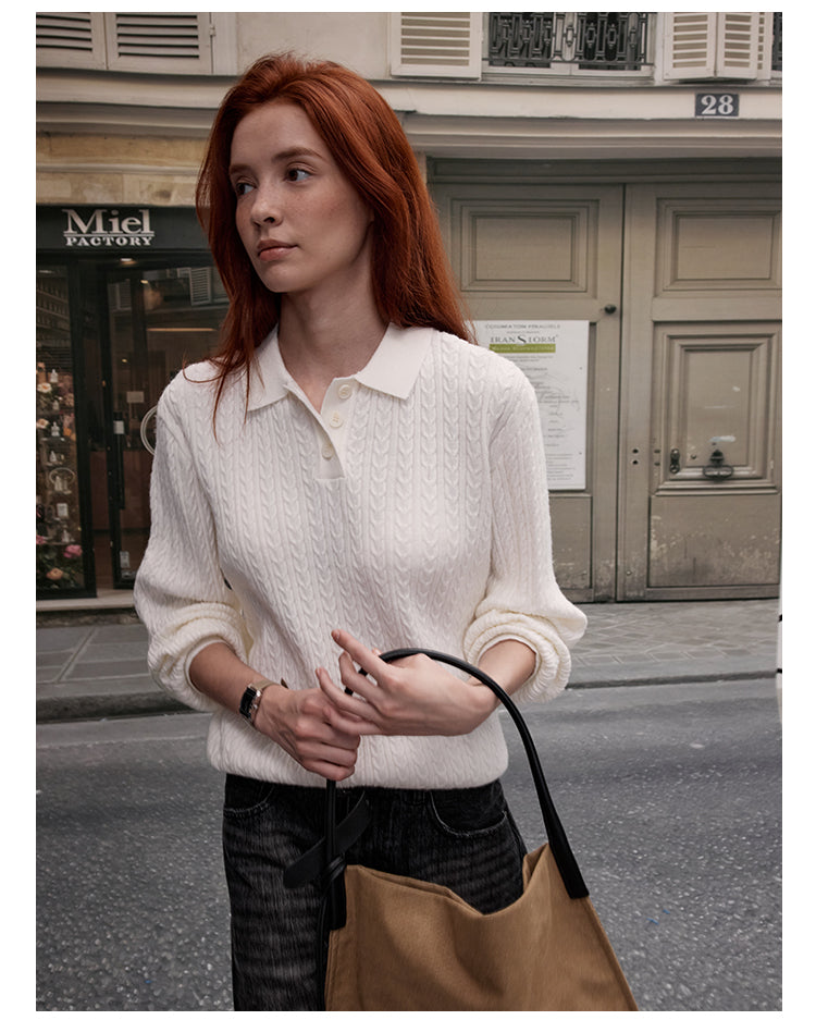 MADWITCH KNIT POLO SWEATER #C91