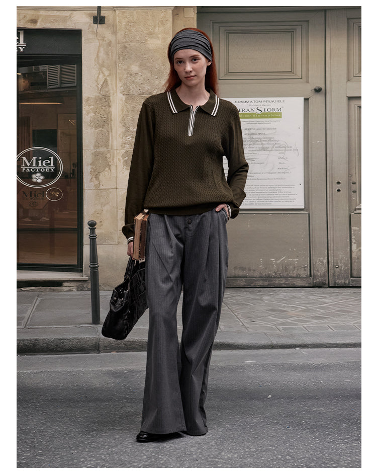 MADWITCH PREPPY CABLE KNIT #51132