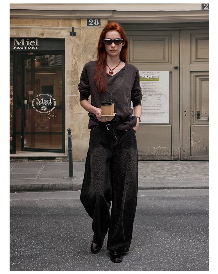 MADWITCH V-NECK KNIT SWEATER #51162