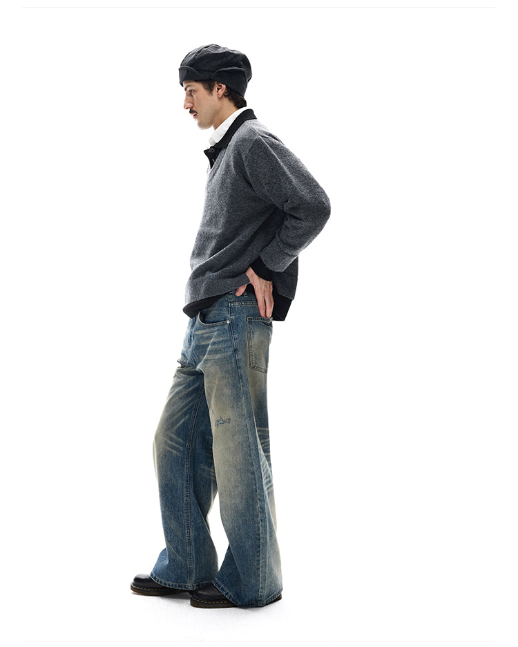 MADWITCH SPLIT COLLAR SWEATER #G530