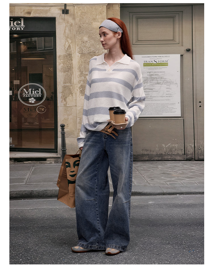 MADWITCH CONTRAST STRIPE LONG SLEEVE #68888