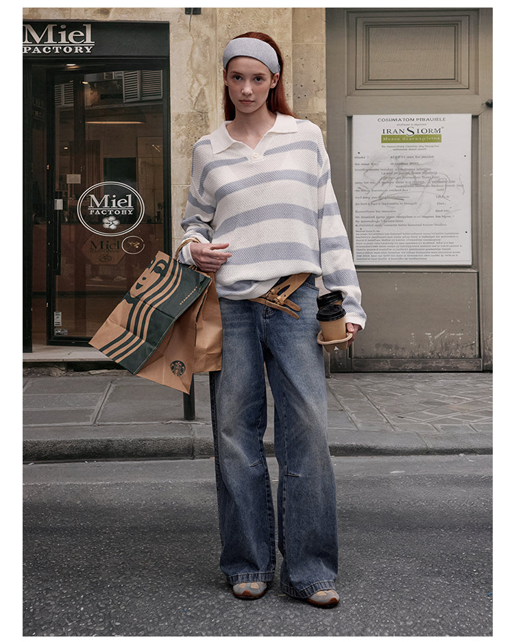 MADWITCH CONTRAST STRIPE LONG SLEEVE #68888