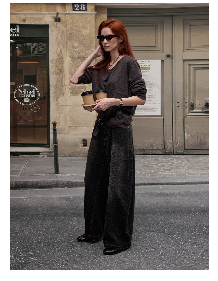 MADWITCH V-NECK KNIT SWEATER #51162