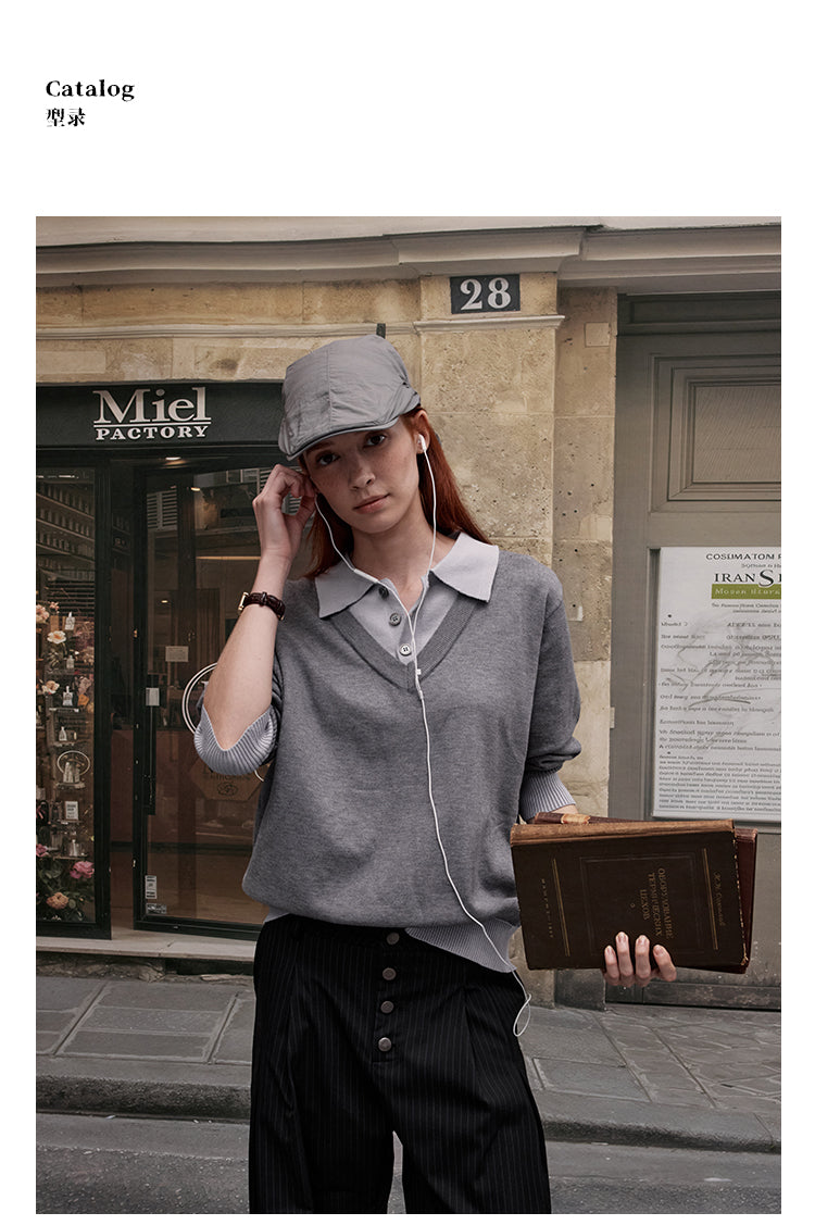 MADWITCH OLD MONEY KNIT SWEATER #L99701