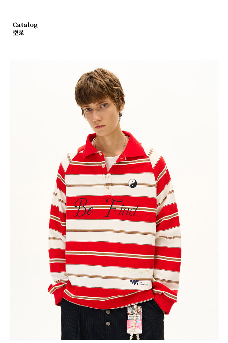 MADWITCH CONTRAST STRIPE TOP #MC5107